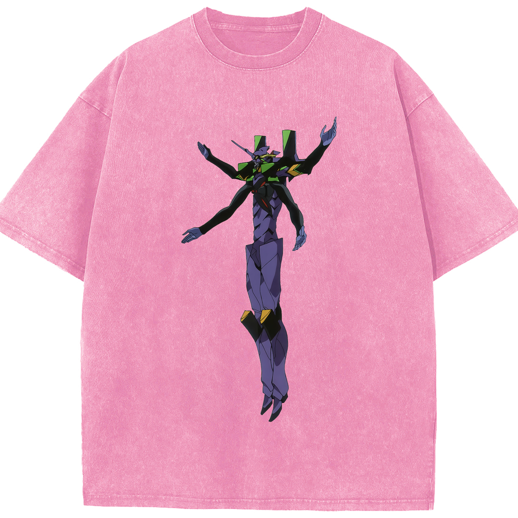 （画像用） EVA 新世紀エヴァンゲリオン 綿100% ヴィンテージ風 半袖Tシャツ（フロントプリント）